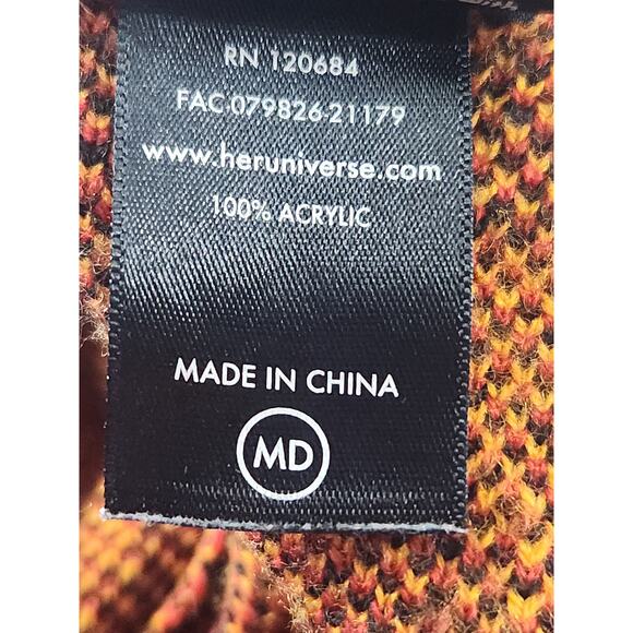 Disney HerUniverse Cardigan Womens M Hocus Pocus Dani hooded flyaway Open Front - Picture 7 of 8